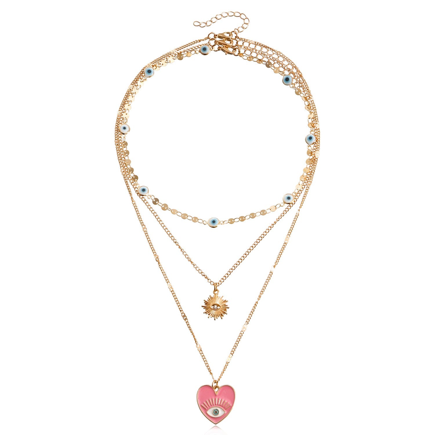 Devil's Eye Multi-Layer Necklace