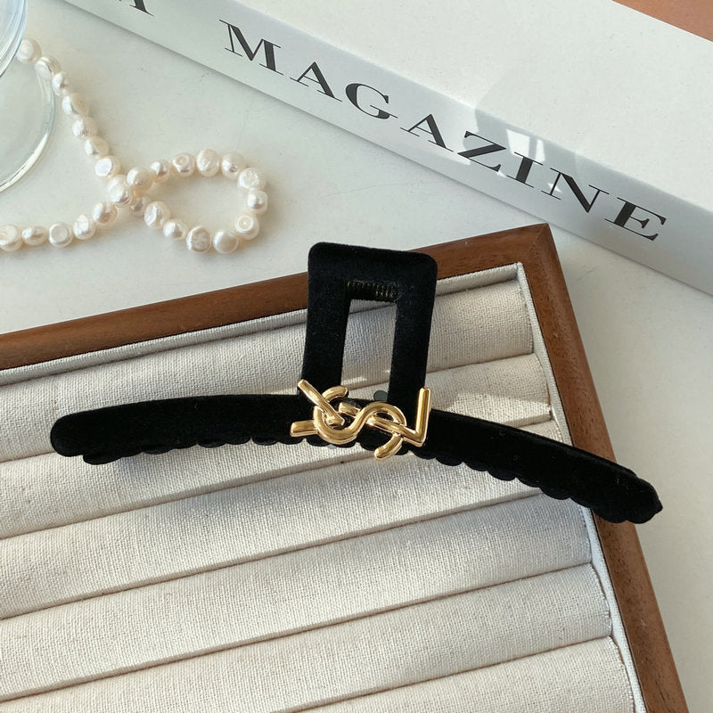 Vintage Black Velvet Hair Accessories