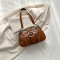 Vintage Chain Studded Crescent Bag