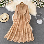 Cutout Lapel Dress