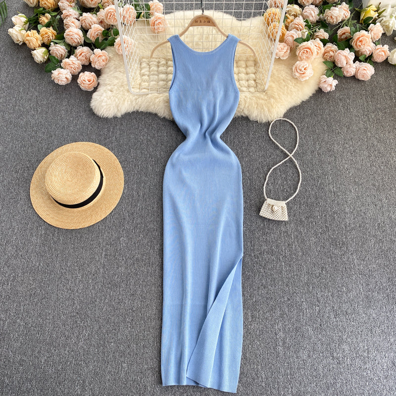 Twisted Hollow Knitted Dress