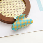 Colorful Checkerboard Hair Claws