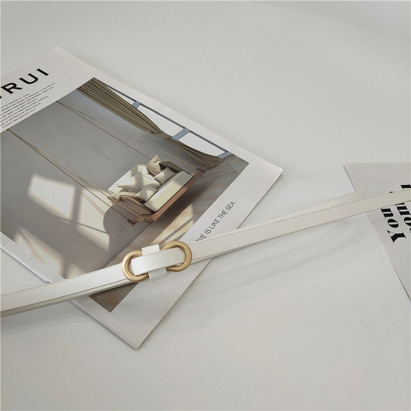Decorative Hole-less Knot Spaghetti Belt