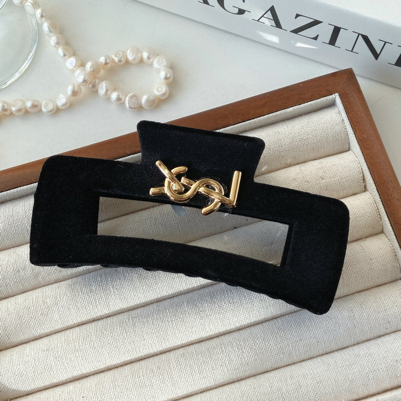 Vintage Black Velvet Hair Accessories