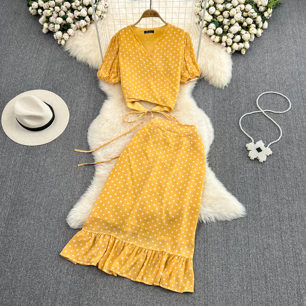 Printed Short Sleeve Suit