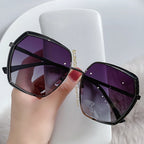 Uv-blocking Sunglasses With Large Border