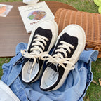 Chic Thick-sole Canvas Board Shoes