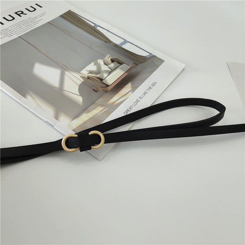 Decorative Hole-less Knot Spaghetti Belt