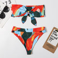 Printed Bow-tie 2Pcs Tankini