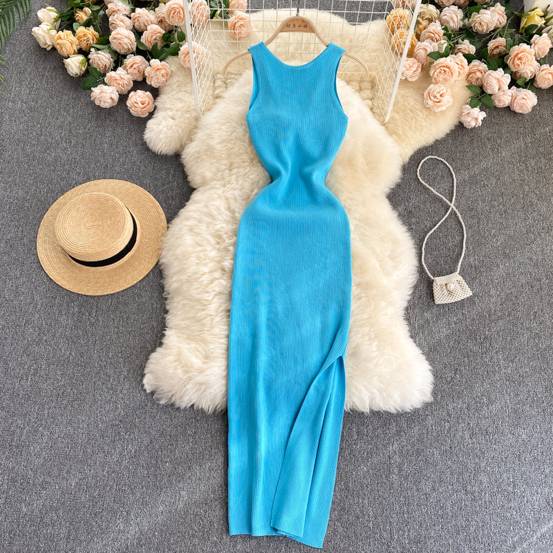 Twisted Hollow Knitted Dress