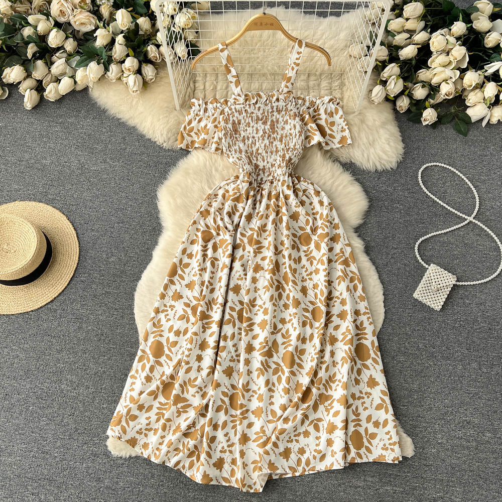 Vintage Short Sleeve Floral Dress