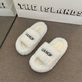 Cutie Flat Bottom Lounge Plush Slippers