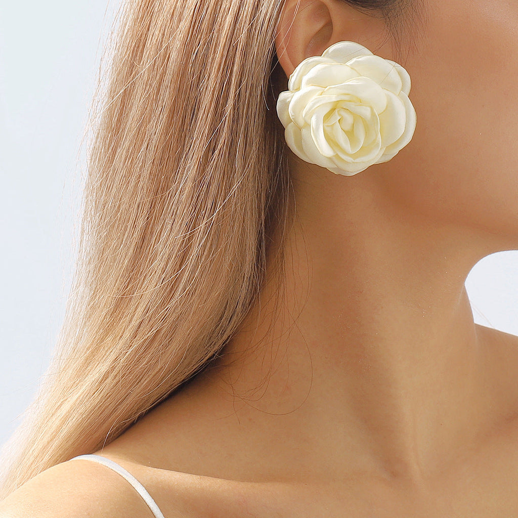 Colorful Camellia Necklace&Earrings&Bracelet