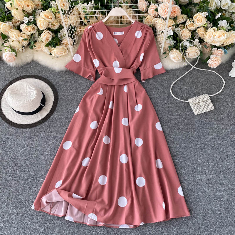 Strappy Tie Waist Vintage Dress