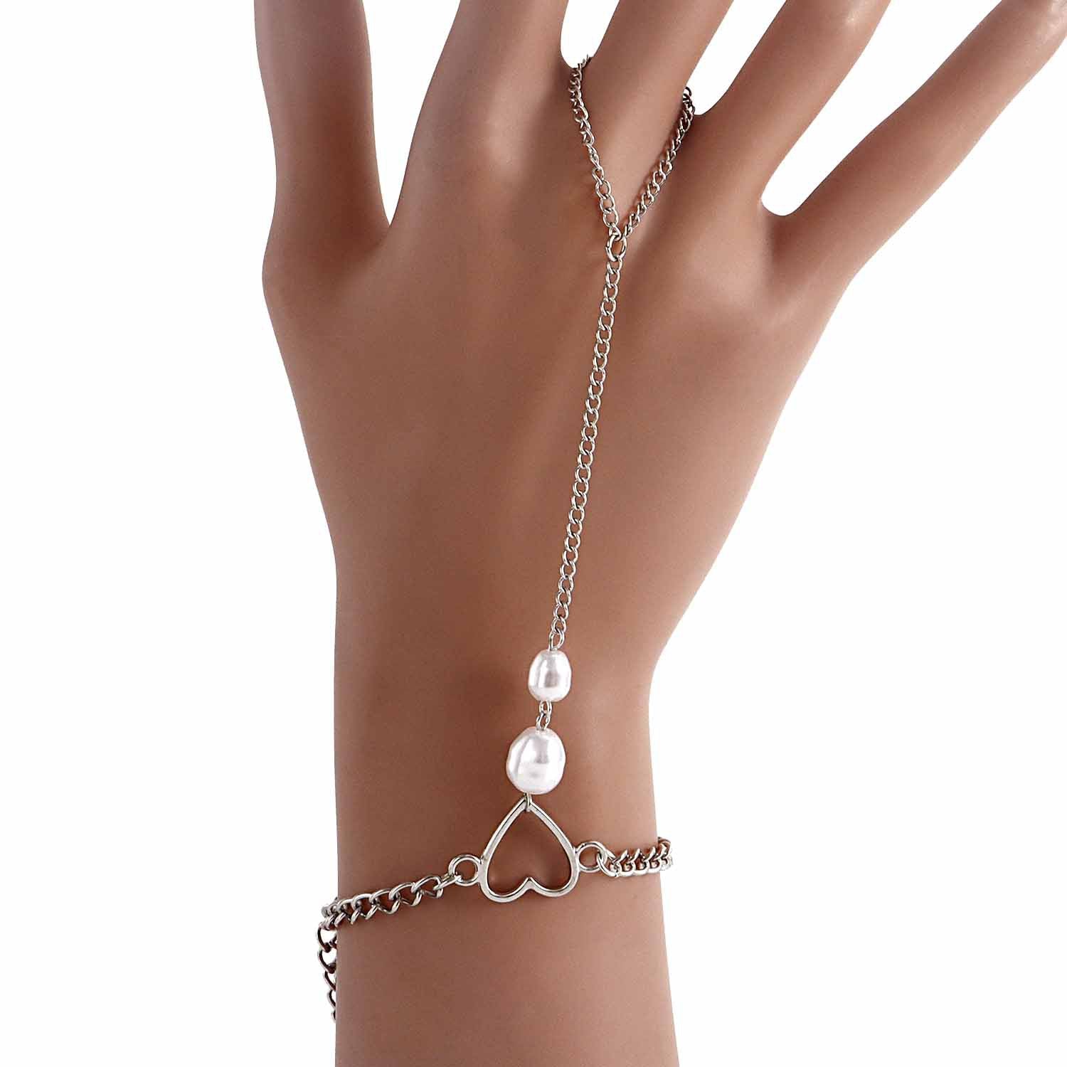 Punk Butterfly Finger Chain Bracelet