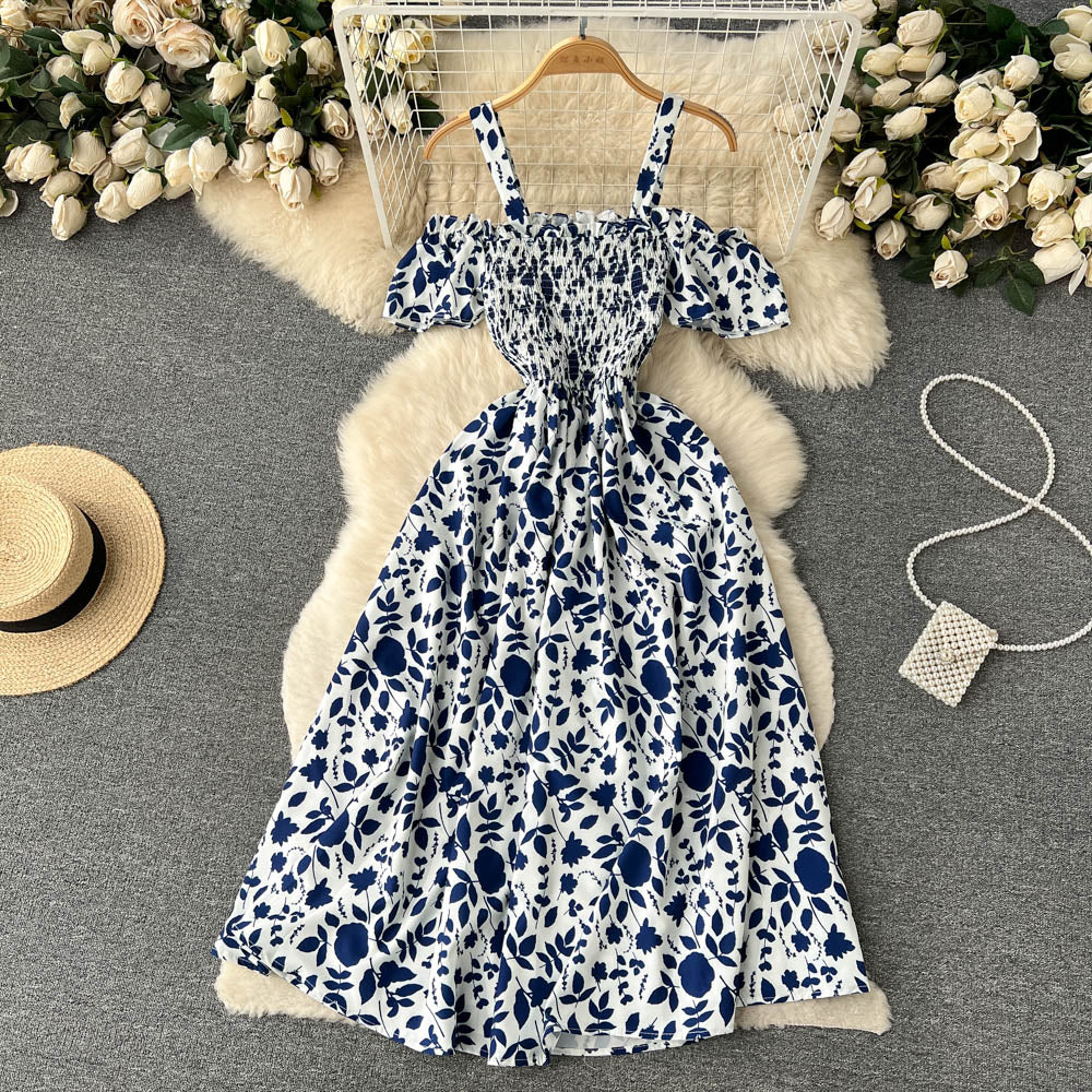 Vintage Short Sleeve Floral Dress