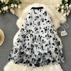 Vintage A-line Puffy Mesh Skirt