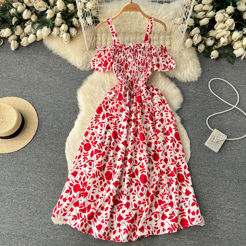 Vintage Short Sleeve Floral Dress
