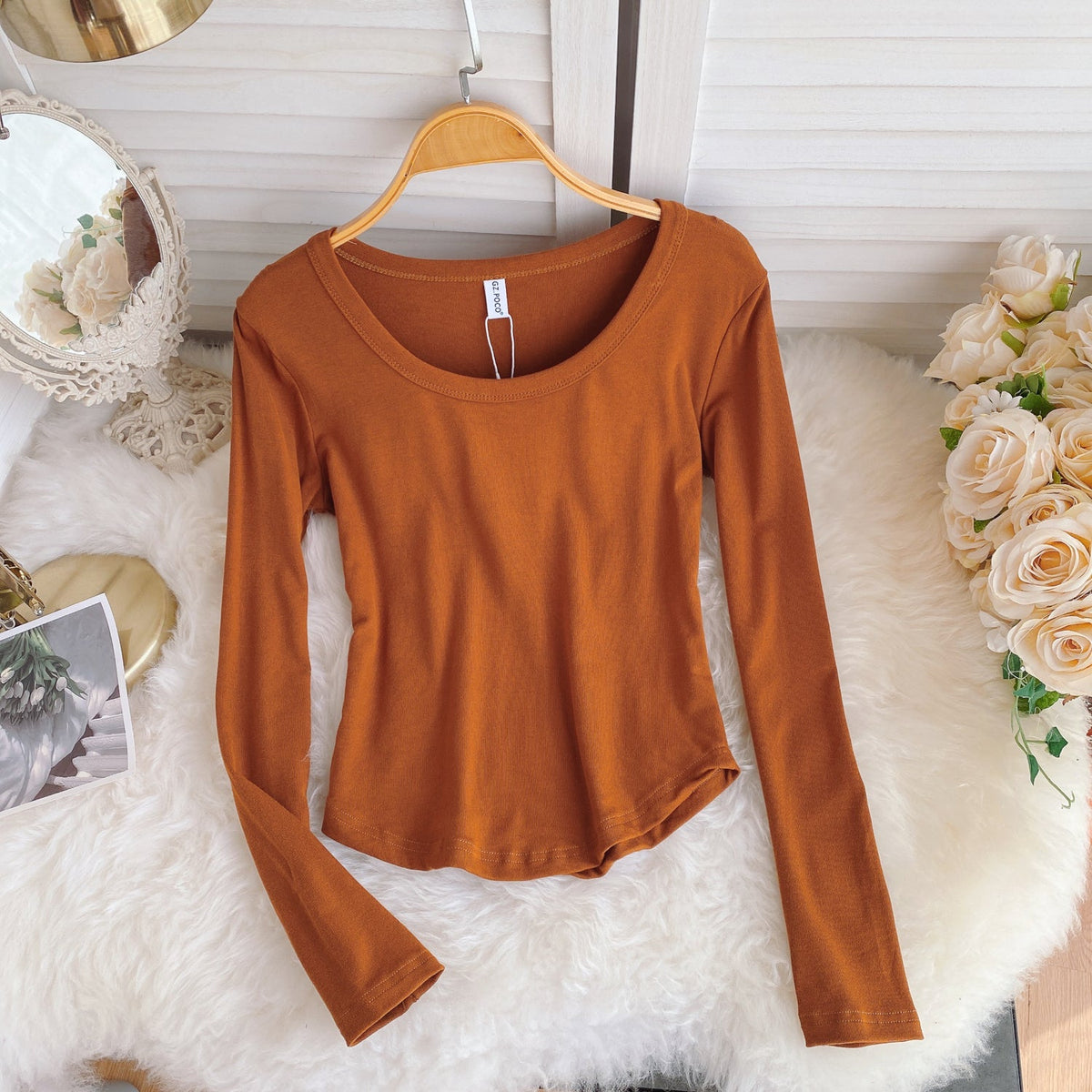 Simple Design Candy Color T-Shirt