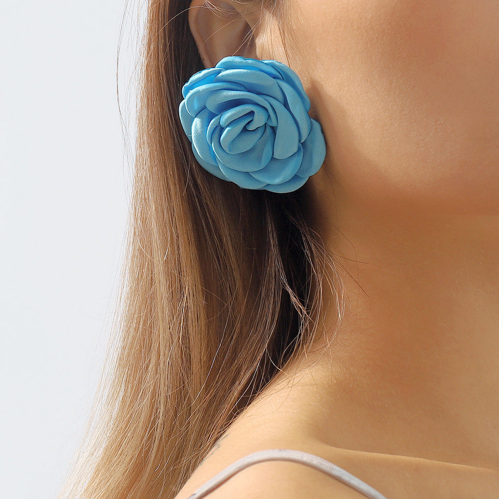 Colorful Camellia Necklace&Earrings&Bracelet