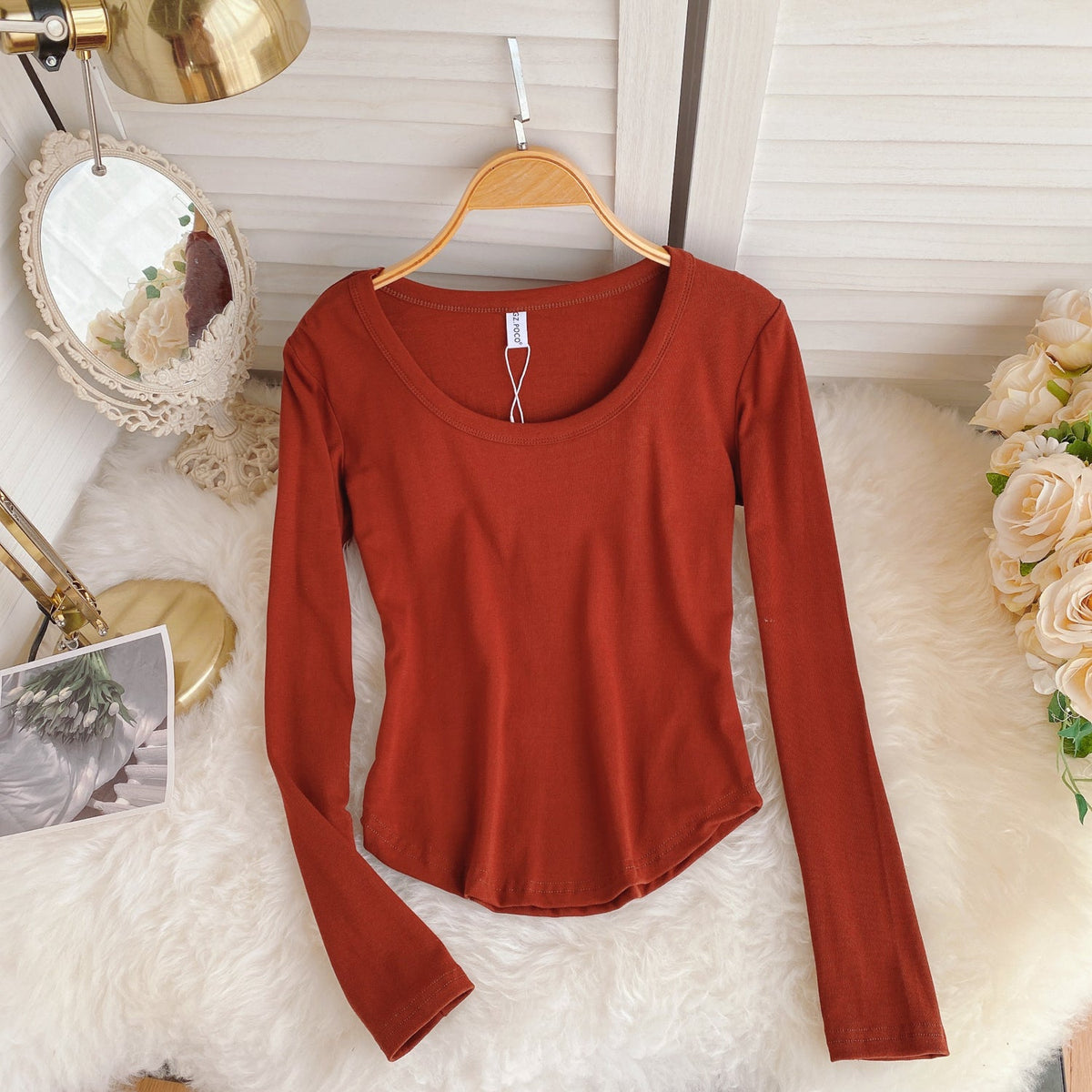 Simple Design Candy Color T-Shirt