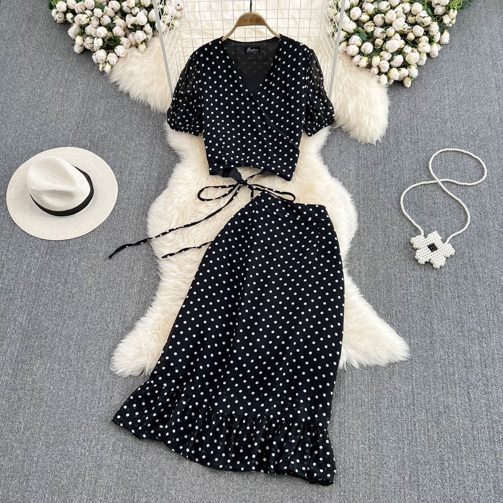 Printed Short Sleeve Suit