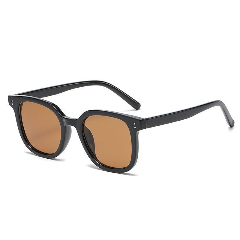 Vintage Square Chunky Frame Colored Sunglasses