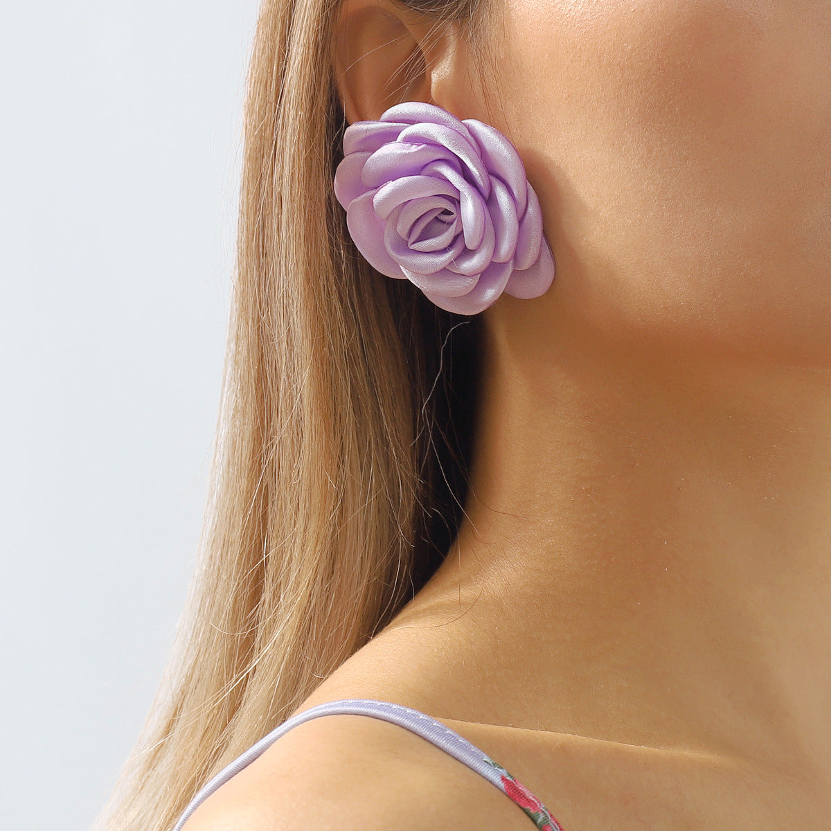 Colorful Camellia Necklace&Earrings&Bracelet