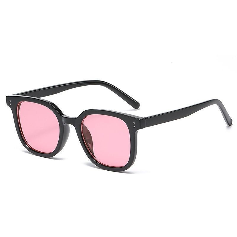 Vintage Square Chunky Frame Colored Sunglasses