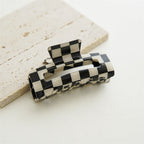 Colorful Checkerboard Hair Claws