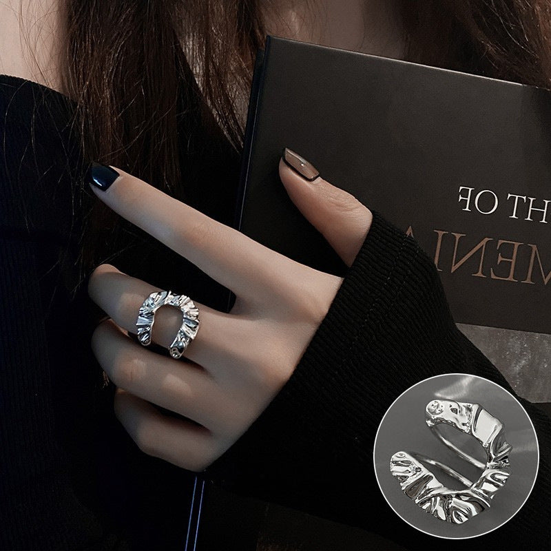 Irregular Shaped Vintage Metal Ring