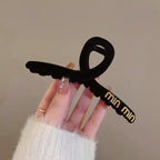 Beaded Frosted Black Hair Claws