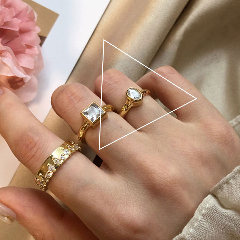 Irregular Shaped Vintage Metal Ring