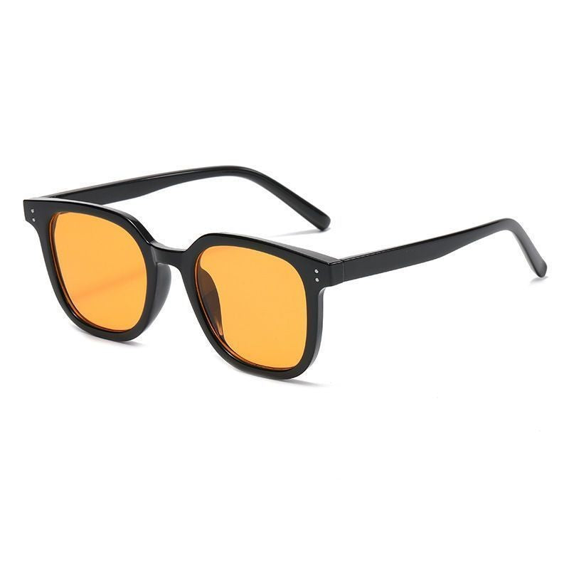 Vintage Square Chunky Frame Colored Sunglasses