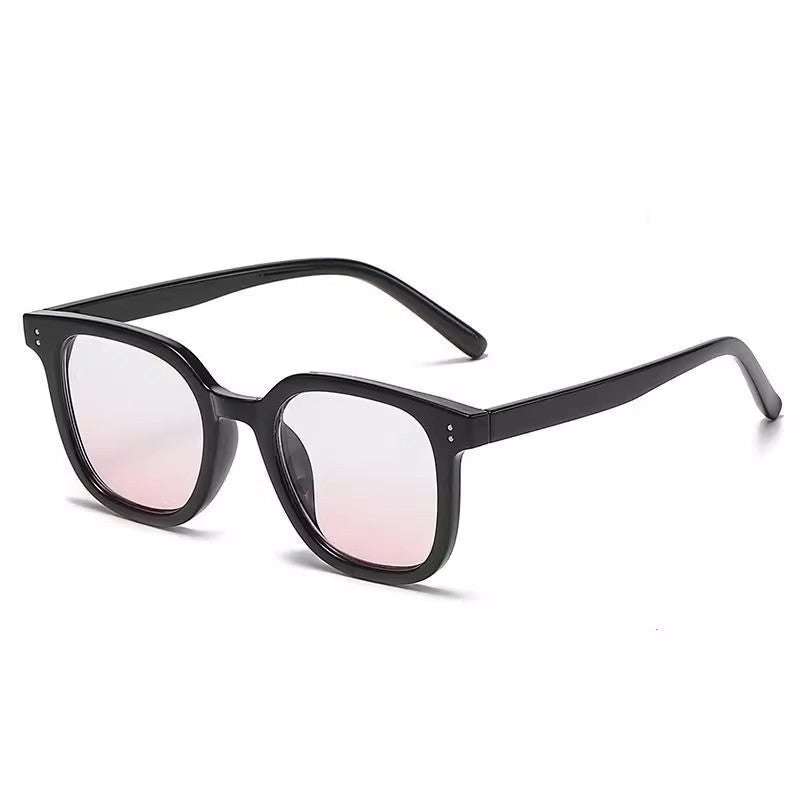 Vintage Square Chunky Frame Colored Sunglasses