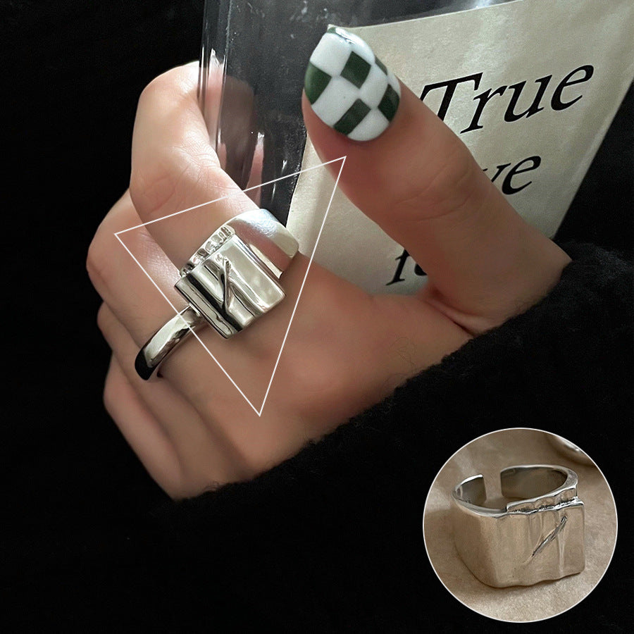 Irregular Shaped Vintage Metal Ring