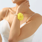 Colorful Camellia Necklace&Earrings&Bracelet