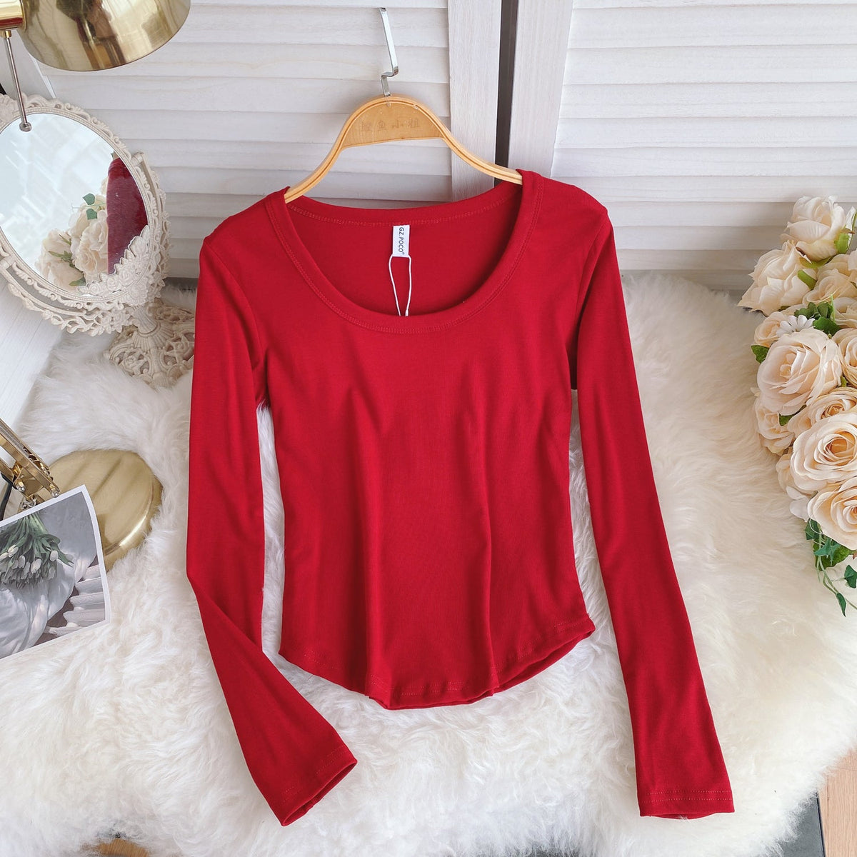 Simple Design Candy Color T-Shirt