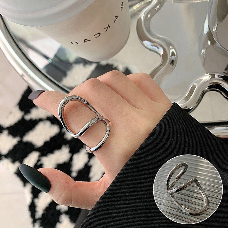 Irregular Shaped Vintage Metal Ring