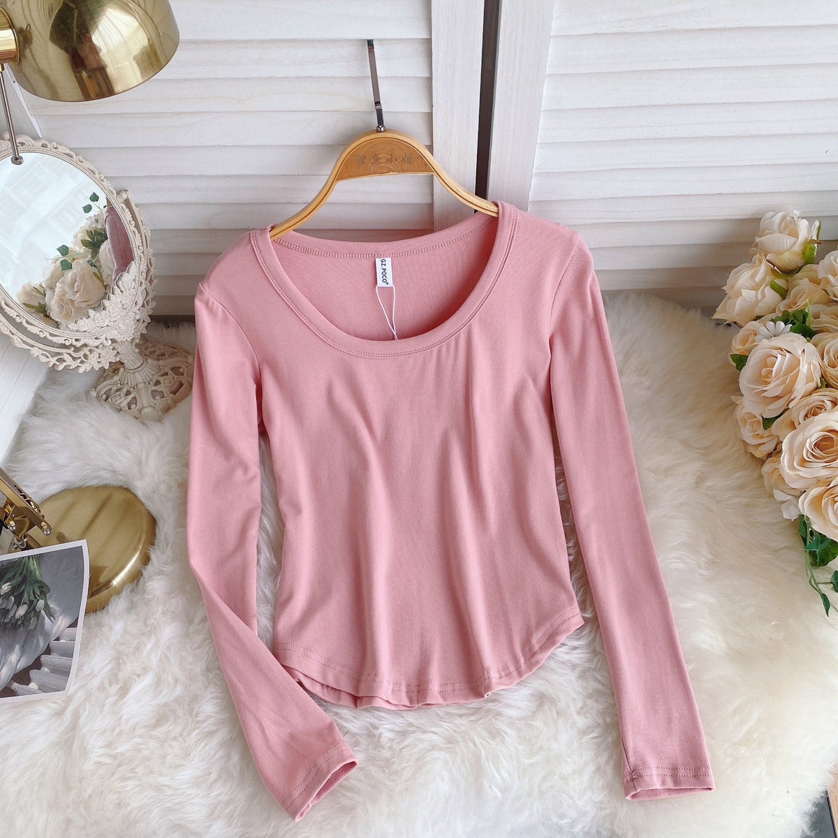 Simple Design Candy Color T-Shirt