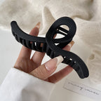 Beaded Frosted Black Hair Claws