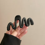Beaded Frosted Black Hair Claws