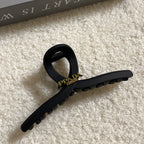 Beaded Frosted Black Hair Claws