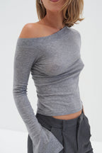 Alvona Top In Grey