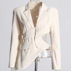 Umara - Cutout Buckle Detail Blazer