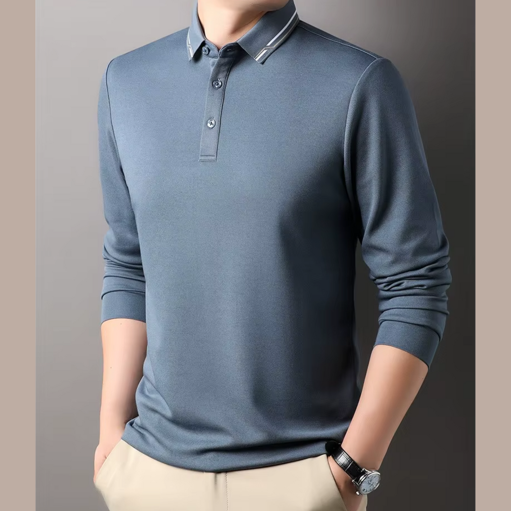 Santino - Men's Long Sleeve Polo Shirt