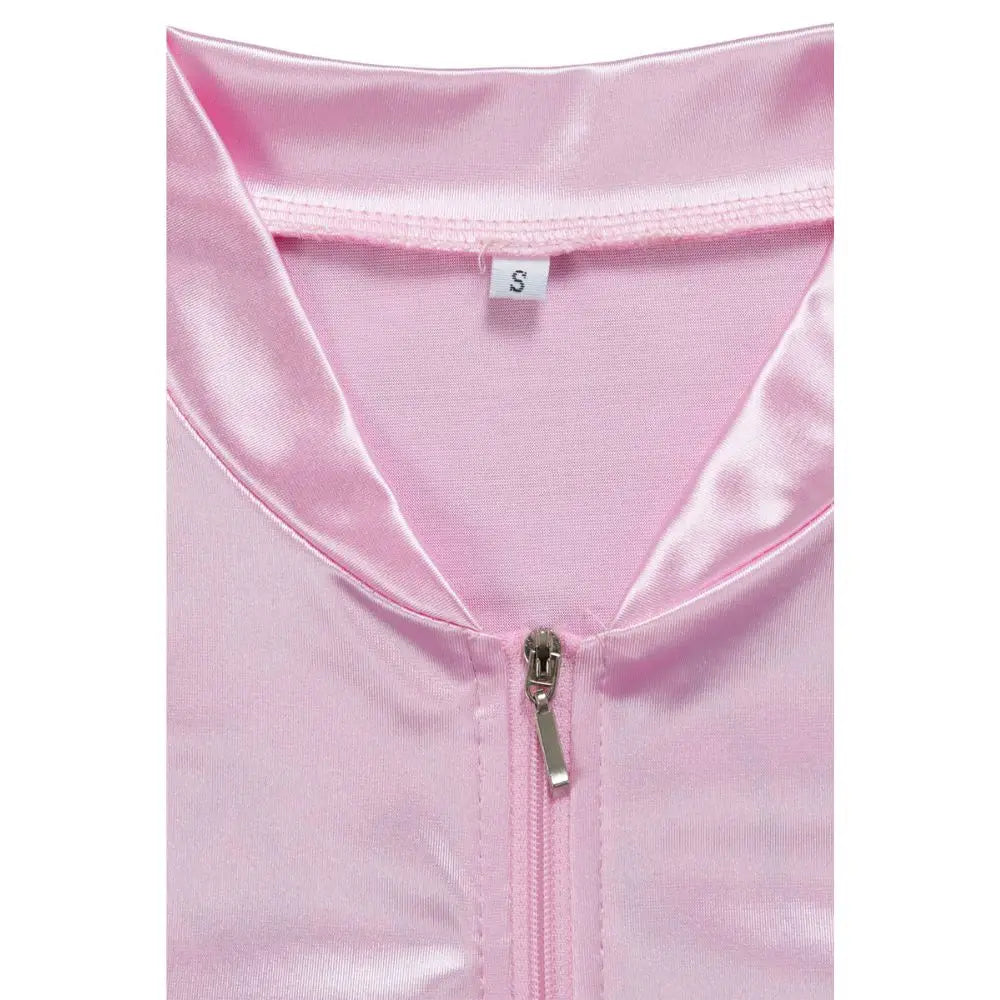 Satin Vintage "Pink Ladies" Grease Movie Women's Cosplay Costume  Jacket to 3X Plus Size