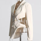 Umara - Cutout Buckle Detail Blazer