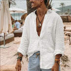 Zaire - Men’s Lightweight Casual Long Sleeve Button-Up Shirt
