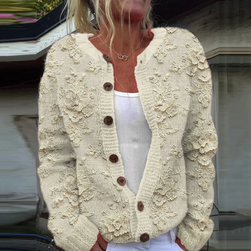 Maya | Knit Button-Front Cardigan